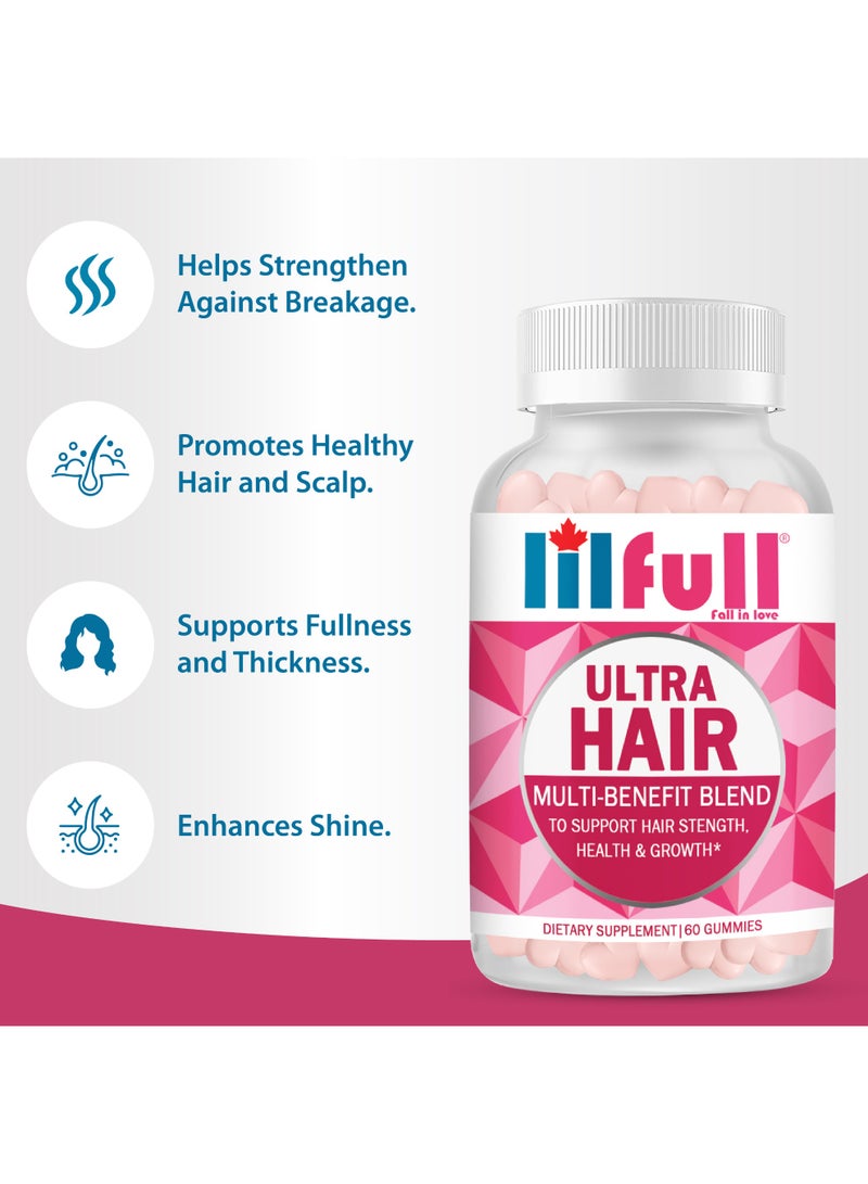 Lilfull Hair Vitamins for Hair Growth – 10000mcg Biotin 60 gummies - Image 4